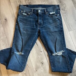 Abercrombie & Fitch Men's Dark Blue Skinny Jeans